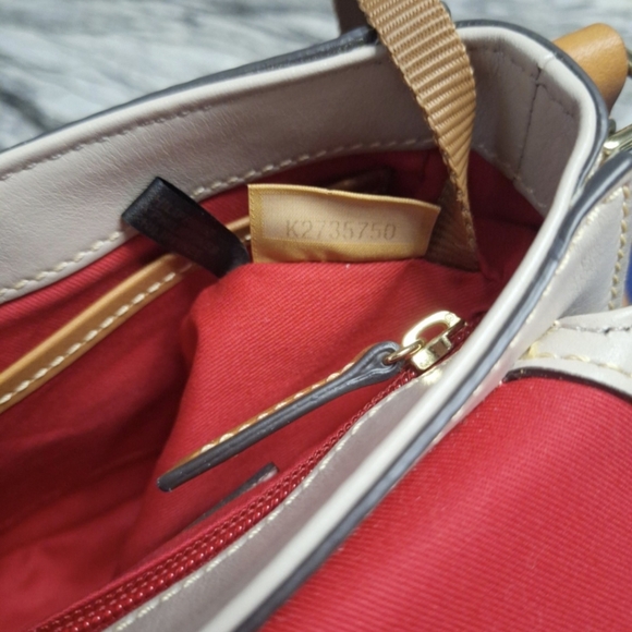 Dooney & Bourke Small Saddle Crossbody Bag, EUC, Oyster - Picture 8 of 9